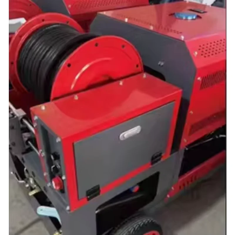 2900Psi 85LPM oline مضخة ضغط المجاري 37HP التحكم عن بعد المياه النفاثة الأنابيب غسالة الأنابيب آلة التجريف