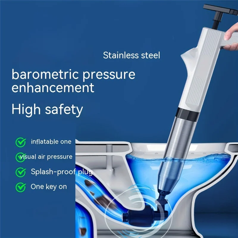 

A84E-Pipeline Cleaning Tool Set, 1 Set/6 Pieces, Professional Dredge Washbasin,Drain Pipe,Squat Pit, Steel Toilet Dredge