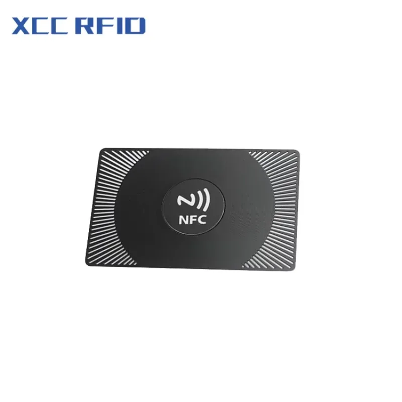 Customizable NFC Metal Card with Ntag 213/215/216 Stainless Steel Waterproof 13.56MHz RFID Communication Interface