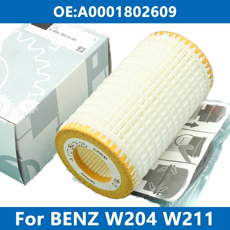 

Car Oil Filter Kit A0001802609 For Mercedes Benz W203 W204 W211 W212 W221 C240 C280 E280 E320 S320 S350 CLS GLK M R M272 Engine