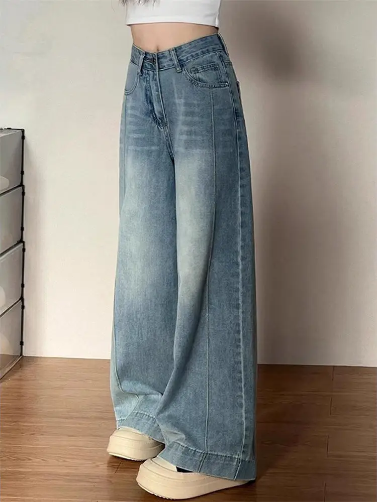 

Baggy Jeans For Woman High Waisted Cropped Ankle Length Short Capri Ladies Female Denim Trousers Fashion Basic Simple Everyday