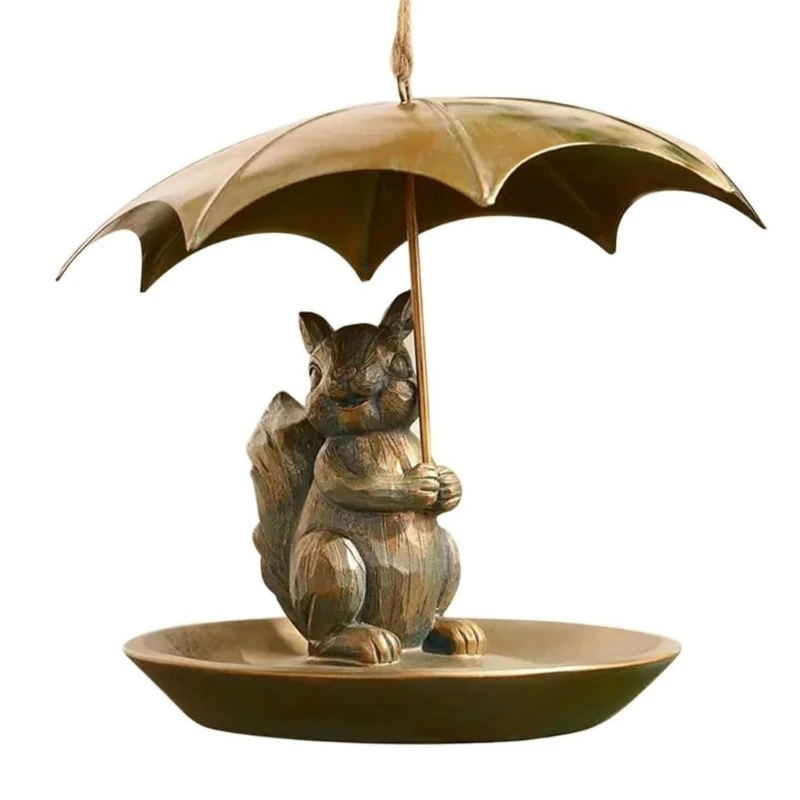 

Decorative Outdoor Hanging Feeders For Birds With Umbrellas And Squirrels Cats Dog Design