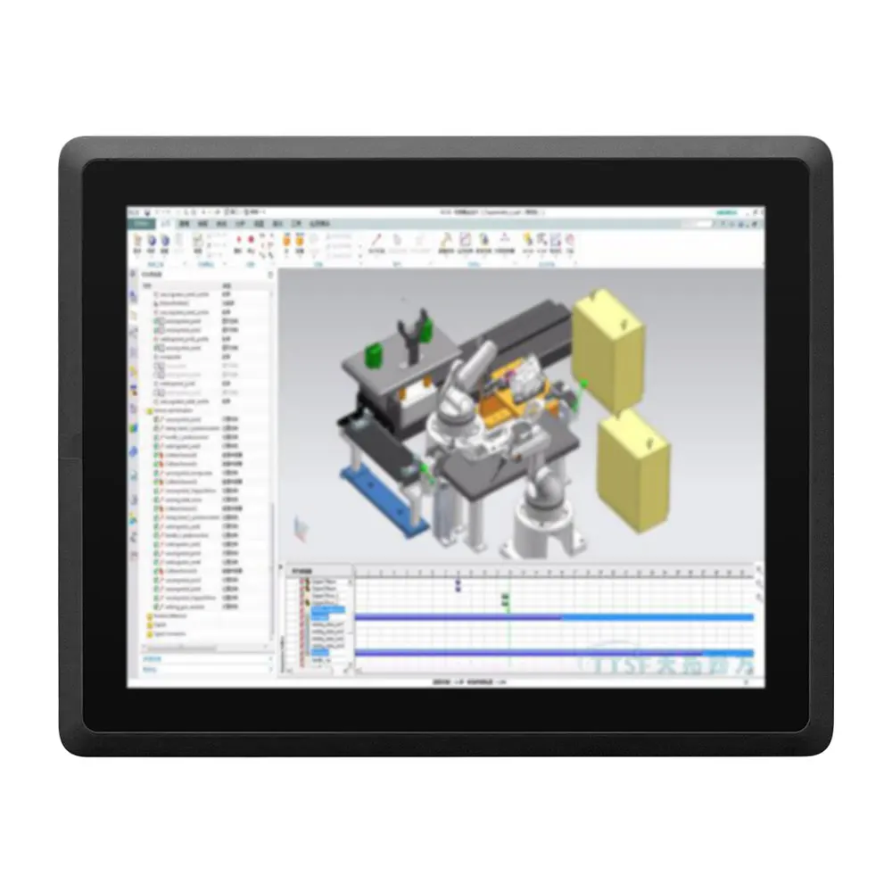 

9V-36V Wide Voltage 1280*1024 Resolution IP65 17 Inch Industrial Panel All in One PC with Touchscreen for Automation