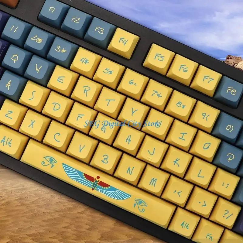 U75B 154 KeyCaps PBT xda Profilo Dye Sublimation Process Color Egypt Journey KeyCap