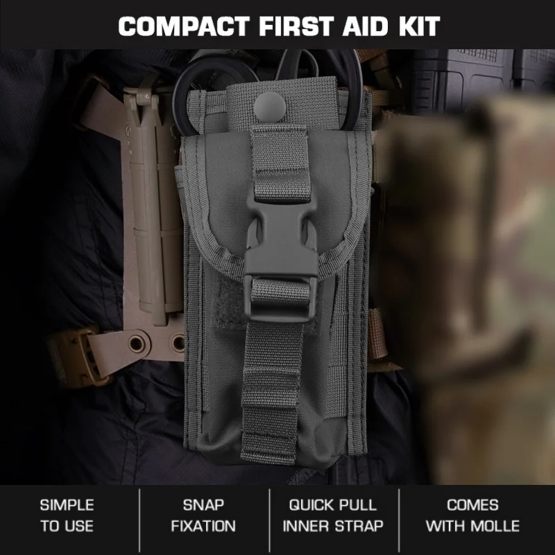 

Ultralight Emergency Kit | Pocket-Sized First Aid Pouch | for Hiking Cycling & Wilderness Survival