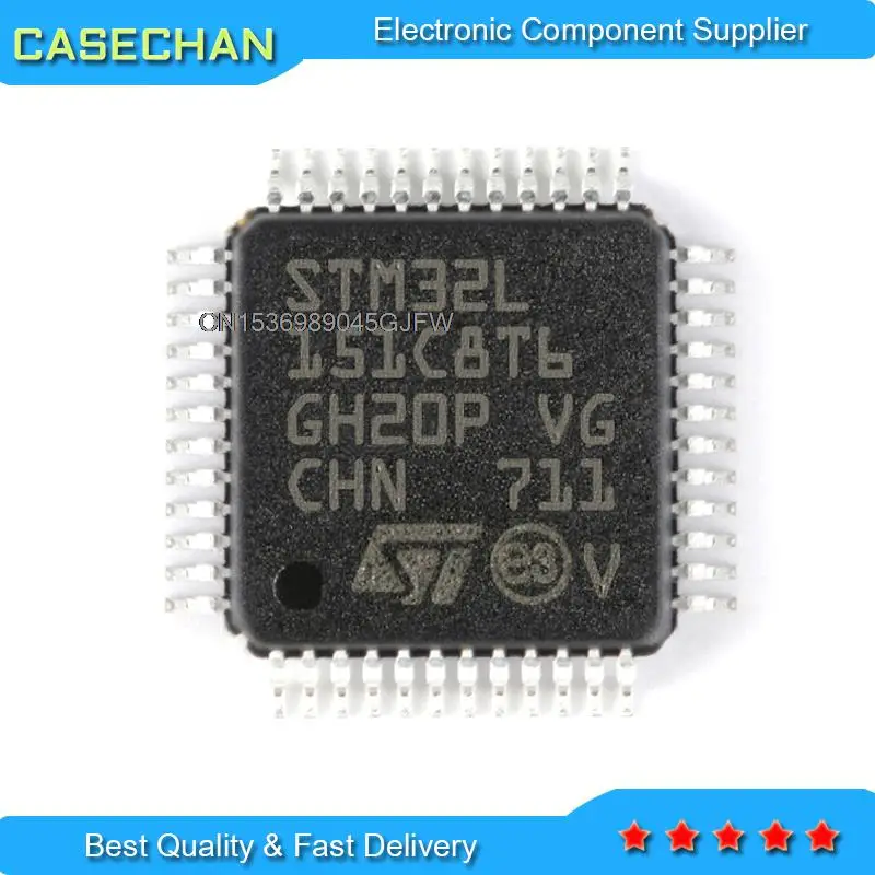 

100PCS LQFP MCU IC STM8L151C8T6 STM8L151R8T6 STM32F103C8T6 STM32F103RCT6 STM32F103RET6 GD32F103C8T6 GD32F103RCT6 GD32F103RET6