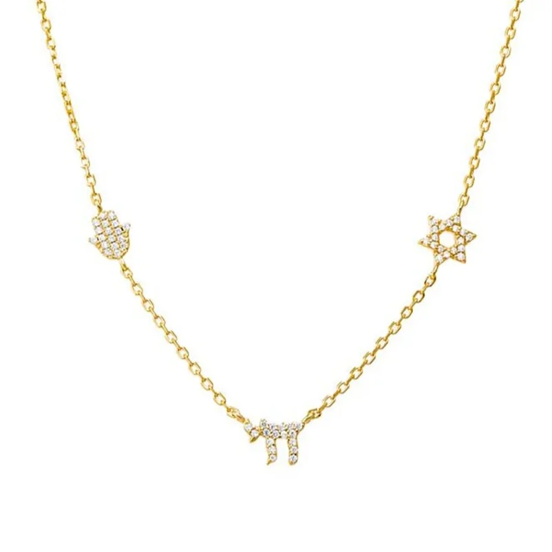 Alta calidad de doble capa joyería de moda para mujer Micro pavimentado CZ gargantilla Y Lariat Chai colgante collar