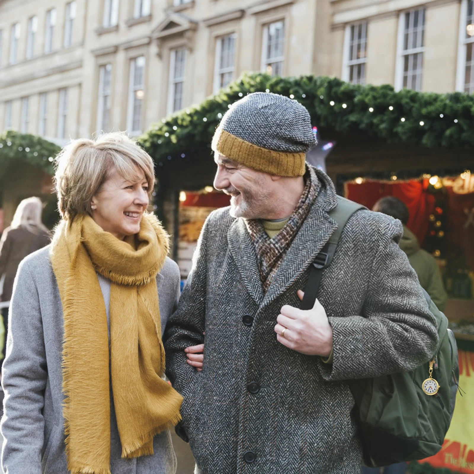 

1 pc Big Numbers Pocket For Elderly Kids Large Dial Alloy Portable Children Gift Students Watch Fashionable Time Teaching Watch