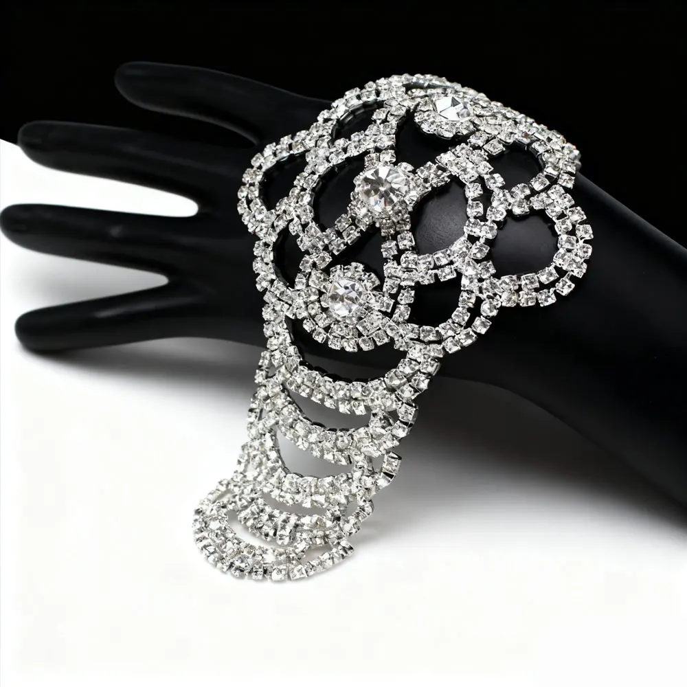 

1PCS High-Shine Full-Rhinestone Belt Decoration Piece Crystal Dual-Use Brooch Gown Styling Highlight Accessory