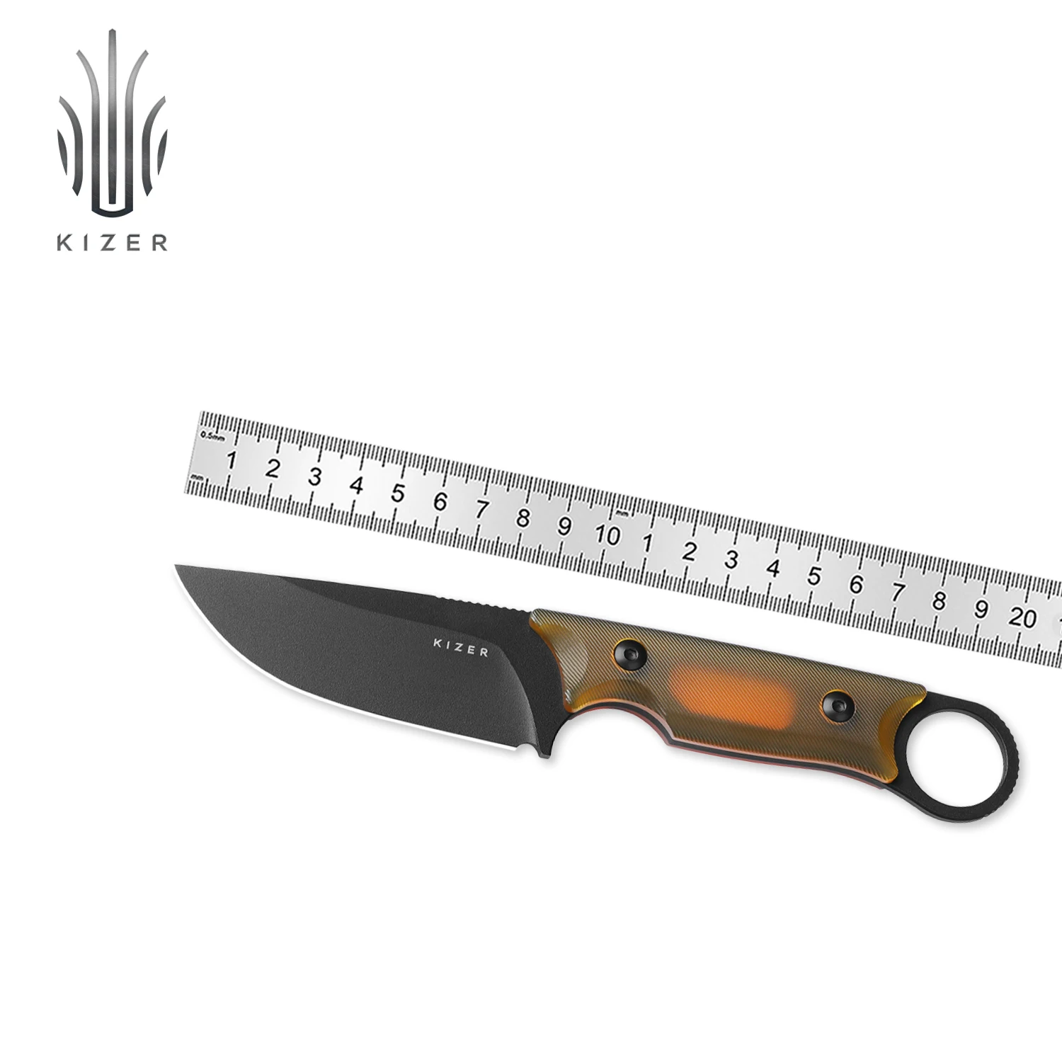 

Kizer Fixed EDC Blade Knife Cabox 1048A6 PEI Handle with Nitro V Steel Blade Fixed Knife for Hunting 2024 New