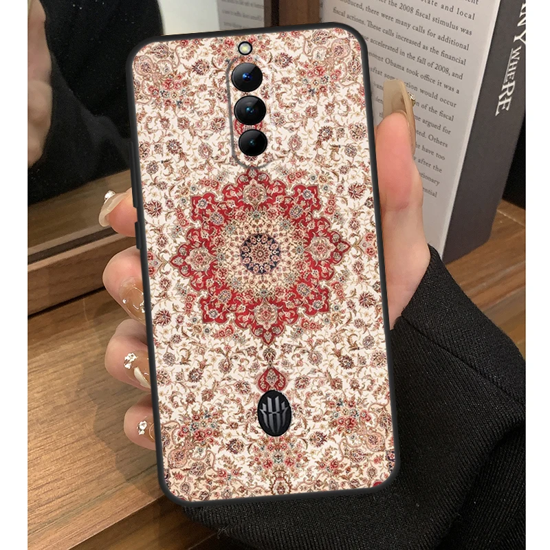 Retro Ethnic Carpets Turkish Rug Case For ZTE Nubia Red Magic 8 Pro Plus RedMagic 6 7 Pro 6S 7S Pro 6R 5S 5G Coque Fundas