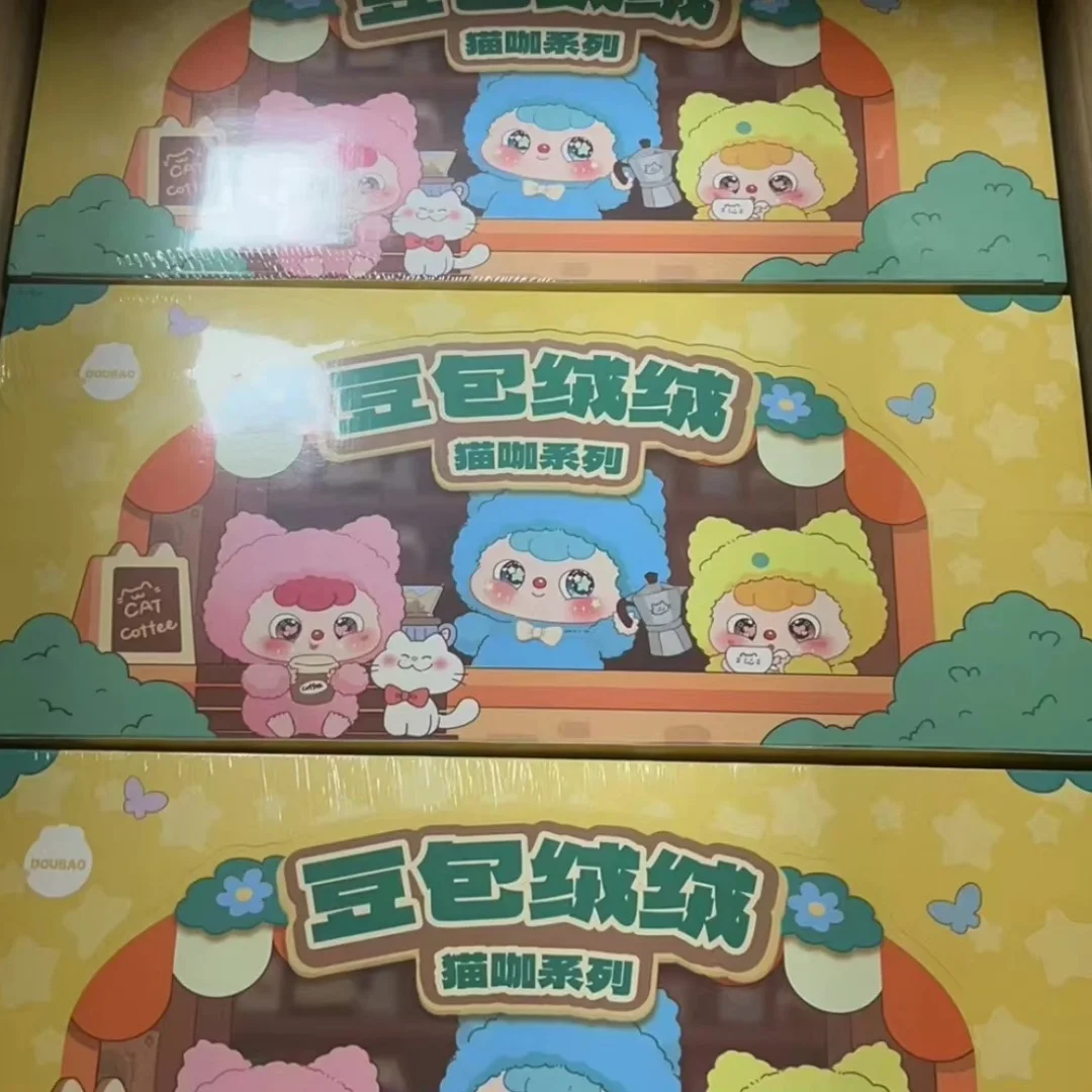 

Подлинная милая серия Doubao V2 Cat Cafe, милая виниловая кукла, глухая коробка, кавайная виниловая сумка, подвеска, украшение, кукла, рождественский подарок, загадочная коробка