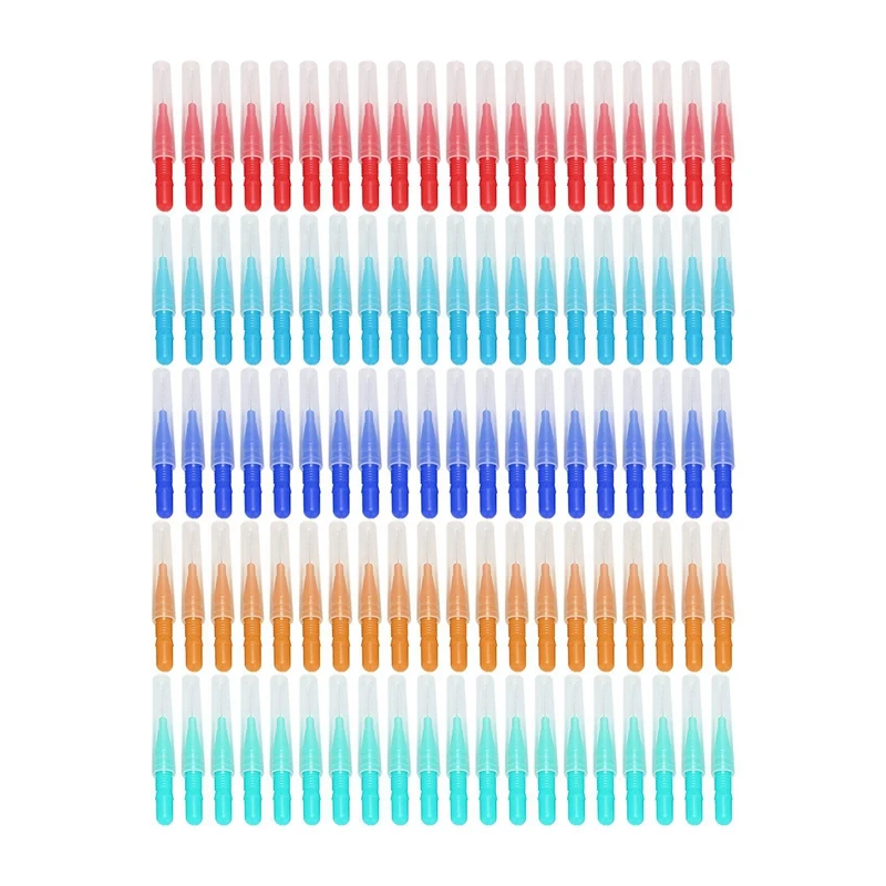 2000Pcs Interdental Brush Teeth Soft  Picks Tooth Floss Interdental Brush Refill  Toothpick Cleaners