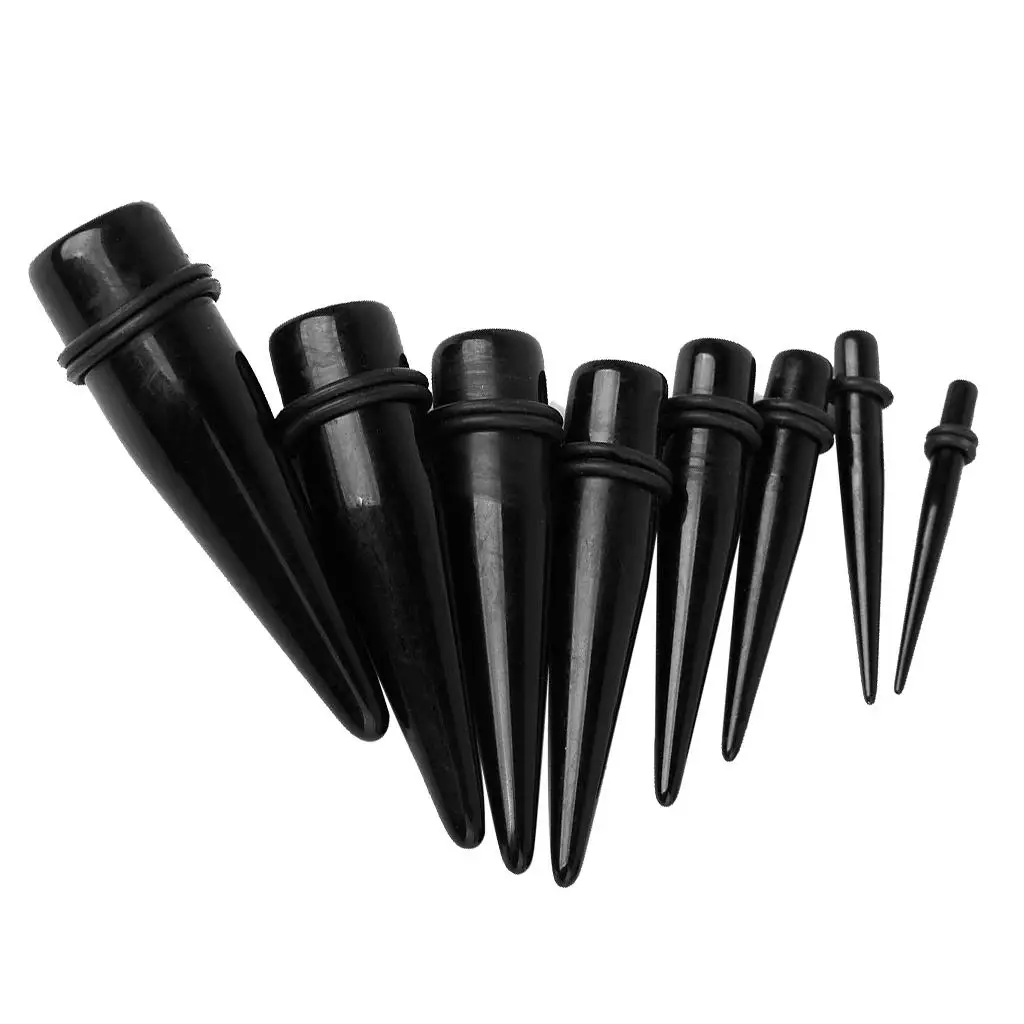 STRETCHING  Of 8 Size EAR STRETCHER EXPANDER TAPER 4-18mm