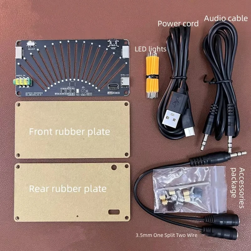 DIY Retro Level Indicator LED Music Spectrum LED Audio Level Indicator Pick-Up Rhythm Light Voice Controlled