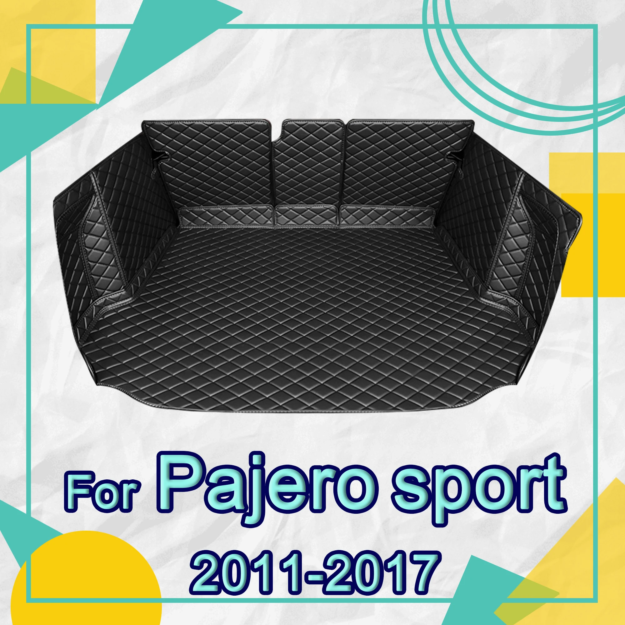 

Car trunk mat for Mitsubishi pajero sport 2011 2012 2013 2014 2015 2016 2017 cargo liner carpet interior accessories cover