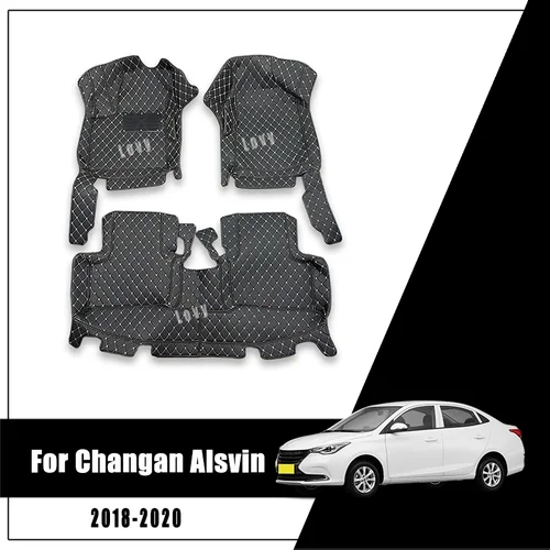 Alfombrillas de coche para Changan Alsvin 2018 2019 2020 2021 2022 2023 2024, piezas de interiores de coche, accesorios, revestimiento de suelo de estilo