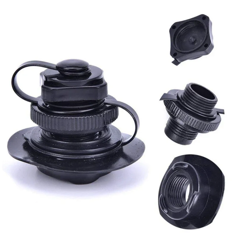 PVC Boston nozzle octagonal valve inflatable boat 2 in 1 spiral nozzle with bottom seat 22CM rubber boat watercraft accessories