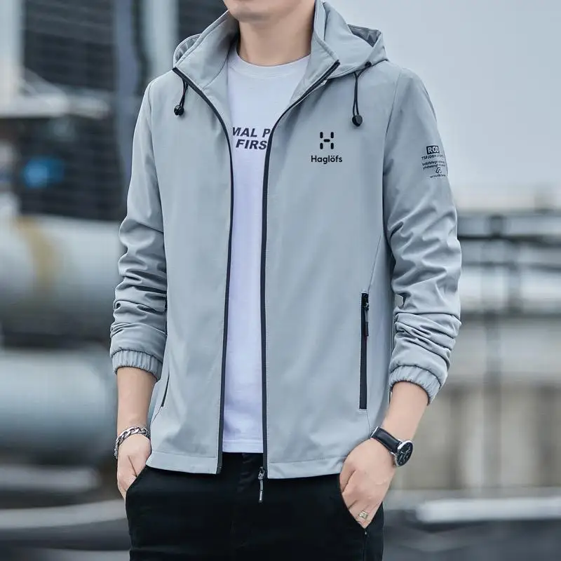 

2023 New Spring And Autumn Brand Men's Windproof Zipper Jacket Casual High Quality Hooded Baseball Outdoor Sports