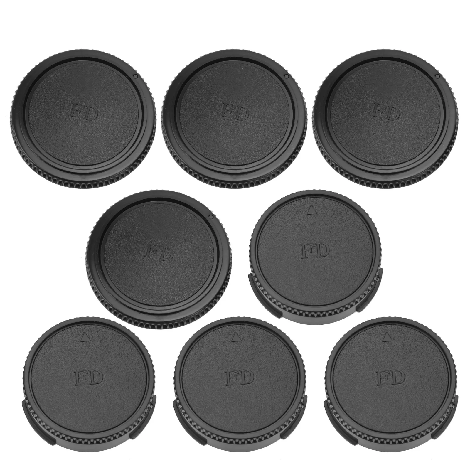 Cubierta de Cuerpo Frontal de Cámara + Tapa de Lente Trasera Compatible con Lentes y Cuerpos con Montura Canon FD para Cámara Canon FD de Plástico