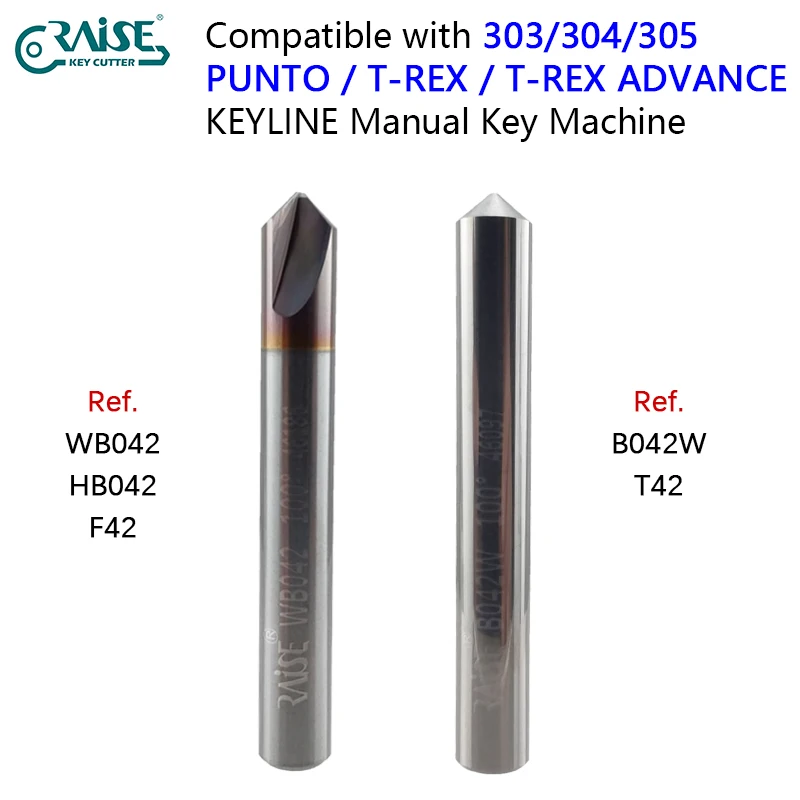 Imagem -02 - Graus Wb042 B042w Cortador de Dimple Tracer em Carboneto Compatível com Keyline 303 304 305 Punto T-rex T-rex Advance 0.7 mm 100