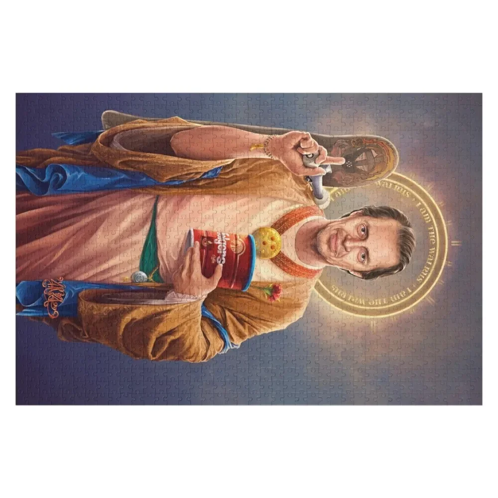 

Saint Steve of Buscemi, Steve Buscemi Original Religious Painting Jigsaw Puzzle Custom Kids Toy Adult Wooden Puzzle