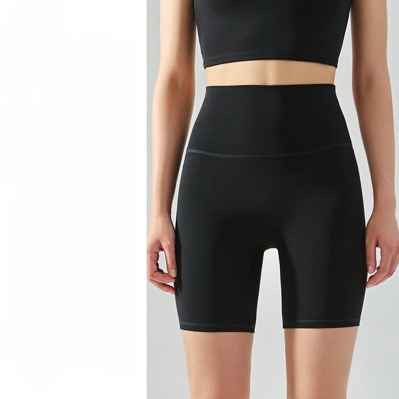 Yoga-Shorts für Fitnessstudio, Damen, bedruckt, Training, Laufen, Seitendetail, Modal, Weiß, Sport, modisch, schnell trocknend, leicht, eng anliegend, sportlich, Basic Vibe