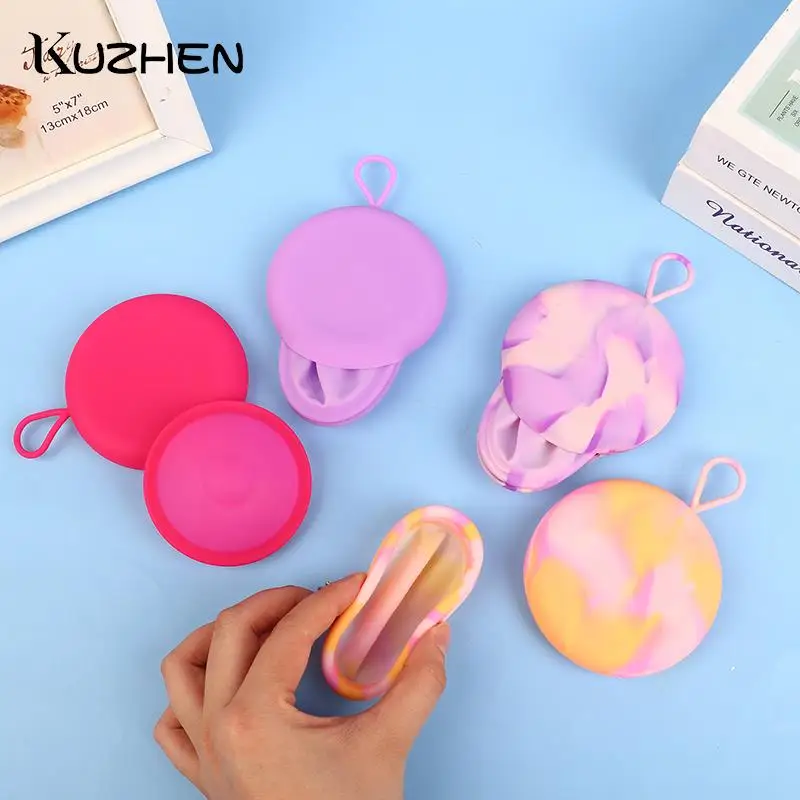 Silicone Menstrual Cup Menstrual Disc Set Women Health Care Period Menstrual Collector Extra-Thin Sterilizing Feminine Hygiene