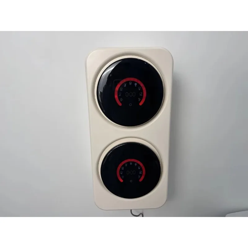 Double barrel partition underwear washing and drying machine, drum type, front entry type