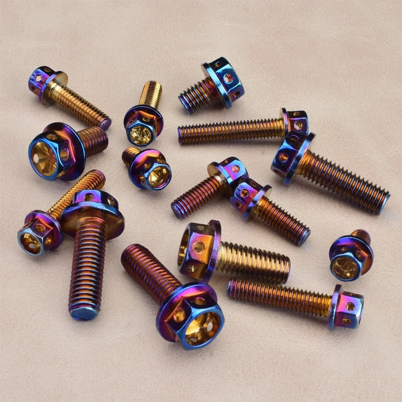 M4 M5 M6 M8 M10 304 Hex Hexagon Socket Screws Alloy Steel Titanium Plating Gold Screw Length