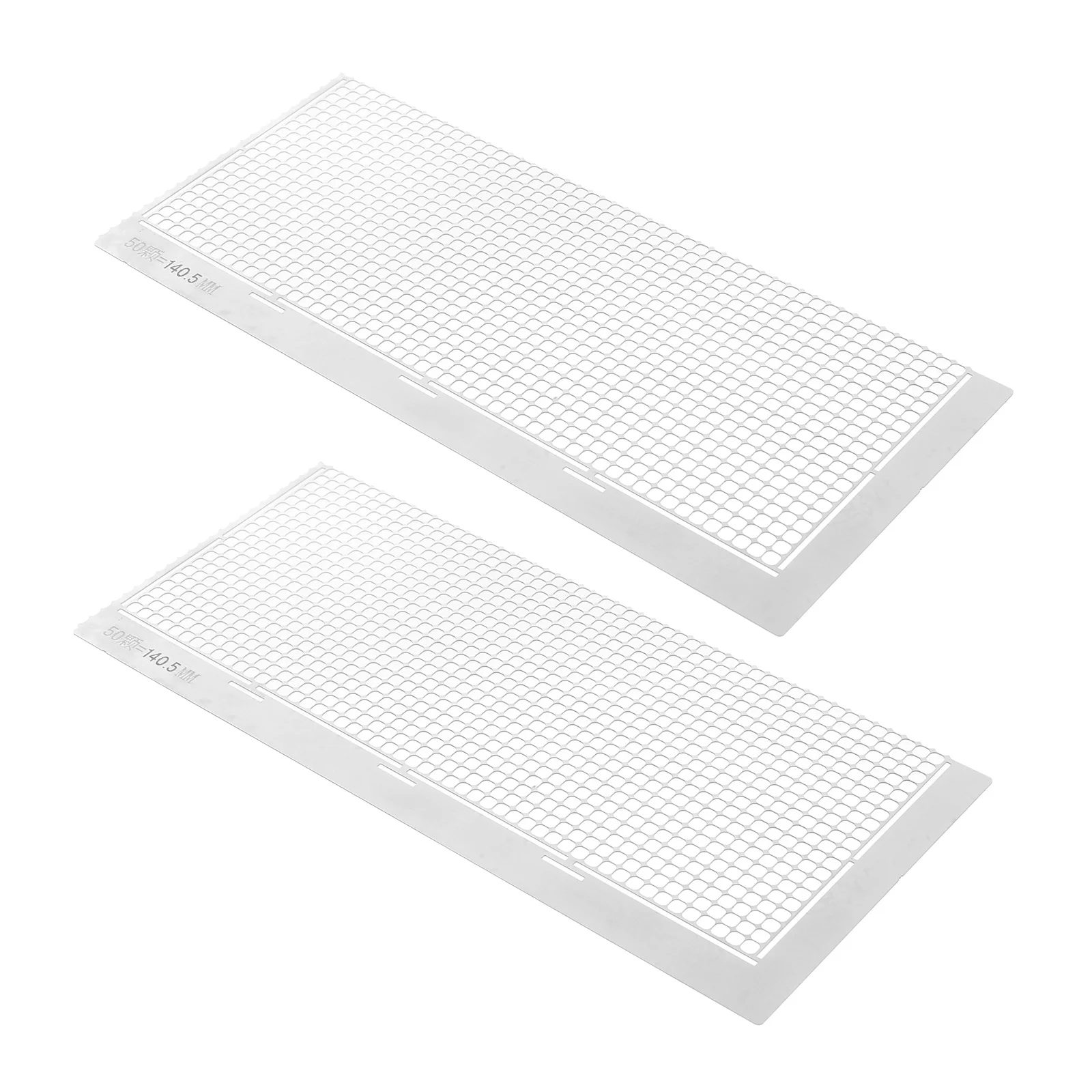 

2Pcs Diamond Art Stainless Steel Mesh Ruler Tool Accurate Grid Positioning for Rhinestone Beads Painting DIY Craft Embroidery