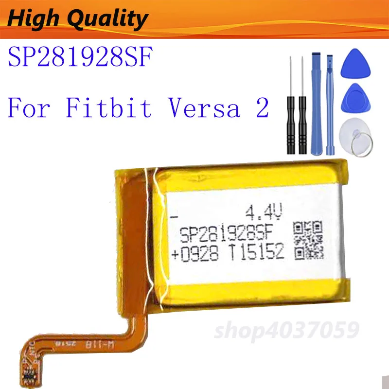 165mAh SP281928SF Battery For Fitbit Versa 2 Smart Sports Watch Battery SP281928SF Wireless Accumulator + Tools
