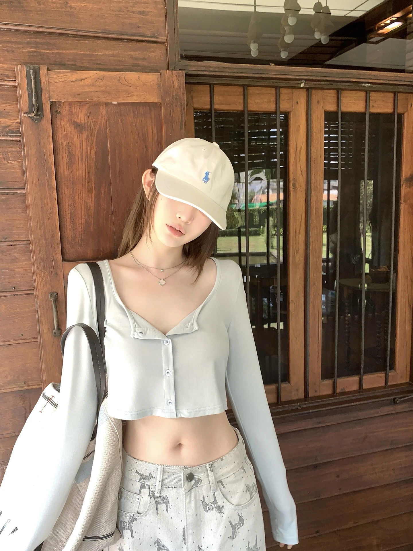 

Loose ort Svel Cardigan Coat Women's Spring 2026 New Sle Oxygen Online Milk Skin Long Sve Open Cardigan Jaet