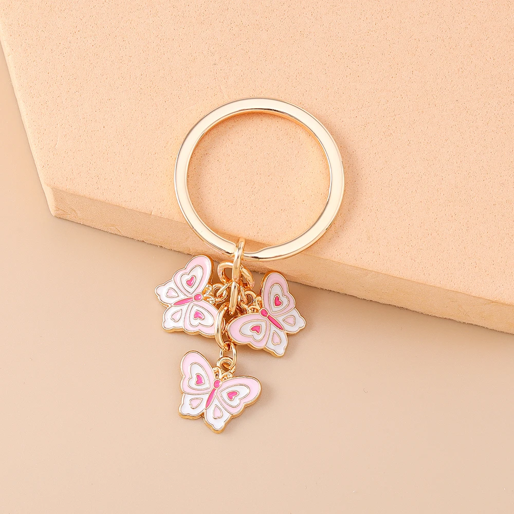 Aihua Metall Bunter Schleifen-Schlüsselanhänger Romantische Sommer-Party Mädchen Handtaschen-Anhänger Schlüsselring Modeschmuck Geschenke – Detail 11