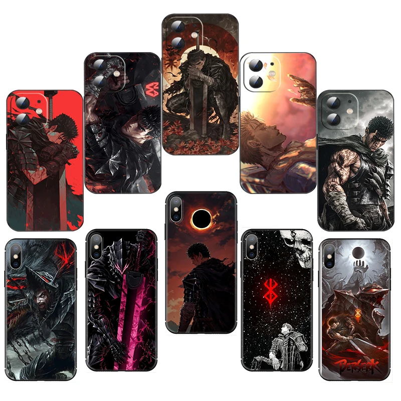 Мягкий силиконовый чехол DY2 Berserk Guts Anime для Samsung Galaxy S21 S23 FE S24 Ultra Plus A15 A25 35 A54 A55 5G Caver