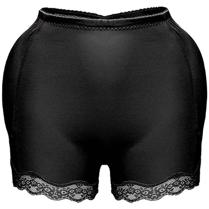 Hip Lifting Underpants Sexy Fake Buttocks Women Four Corner Belly Tightening Underpants with Hip Pads Breathable and Plump Hips