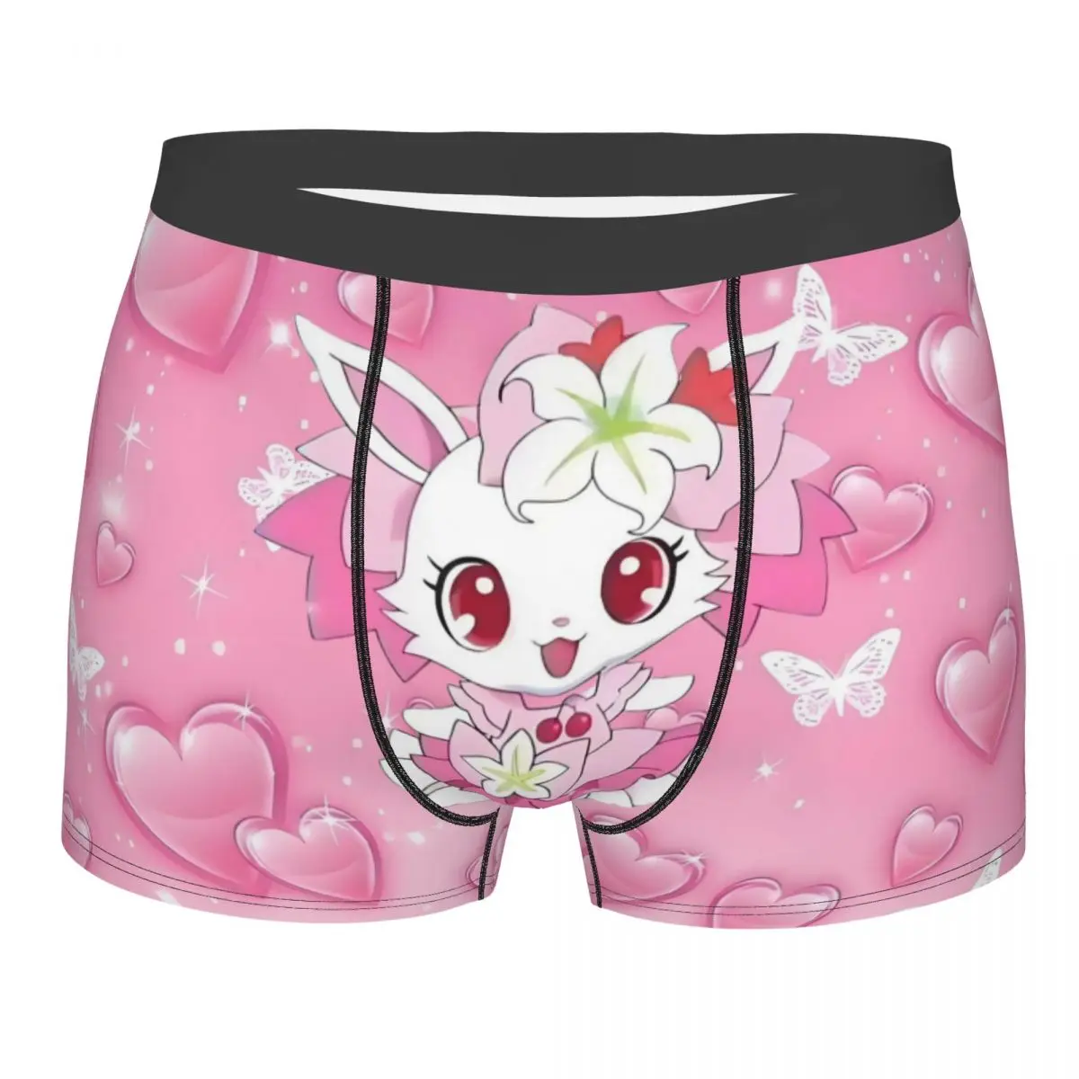 

Мужская новинка Sanrio, аниме, ювелирное нижнее белье, трусы-боксеры с героями мультфильмов Kawaii, мягкие шорты, трусы, трусы