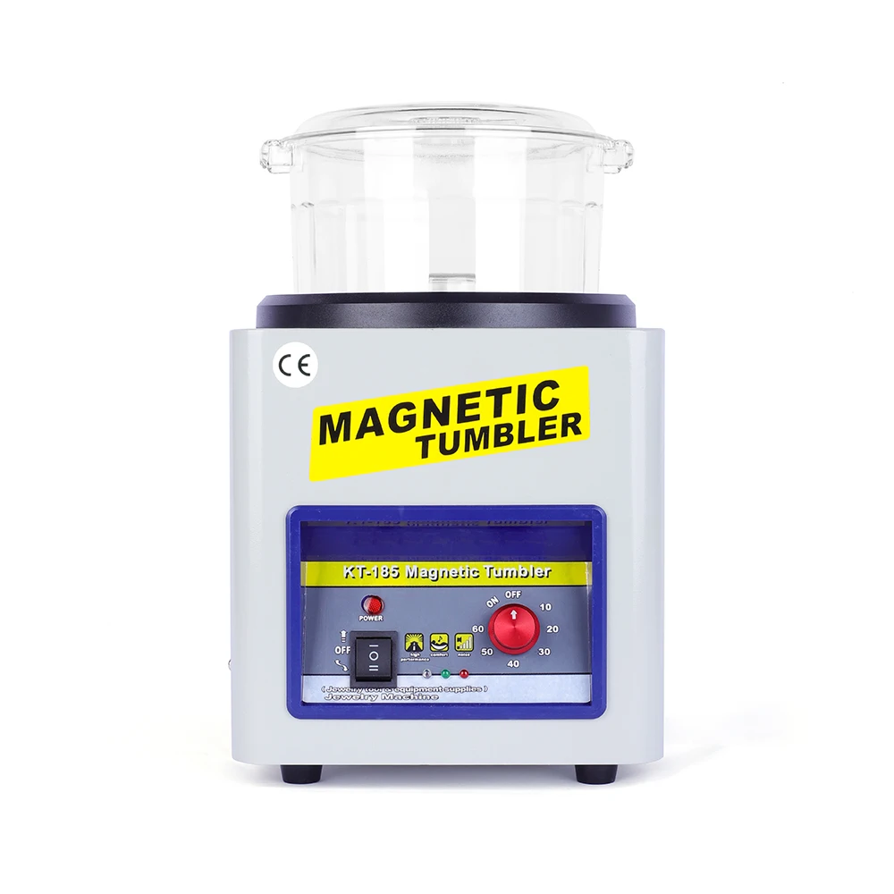 Imagem -03 - Magnético Tumbler Máquina de Polimento de Jóias Kt185 2000 Rpm Finisher ac 110v 220v Velocidade Ajustável