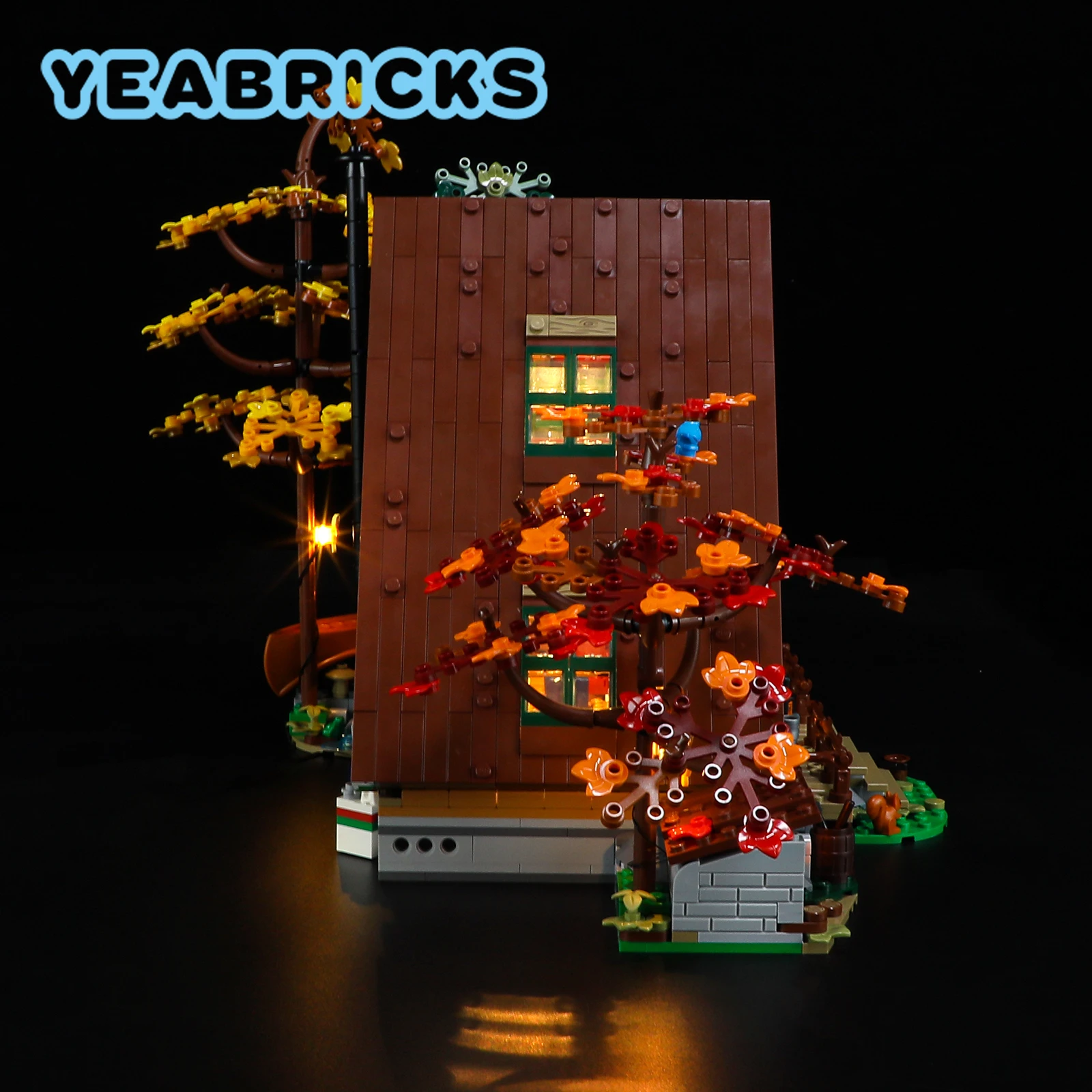 YEABRICKS LED Light Kit for 21338 A-Frame Cabin Building Blocks Set (NOT Include the Model) Toys for Children