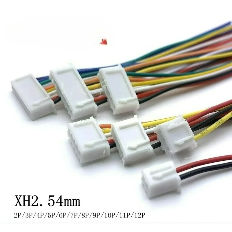 10pairs XH2.54 Wire Cable Terminal Wire JST Male Female Plug Socket 2/3/4/5/6/7/8/9/10 Pin 2.54 Pitch 300MM/200MM Cable 26AWG