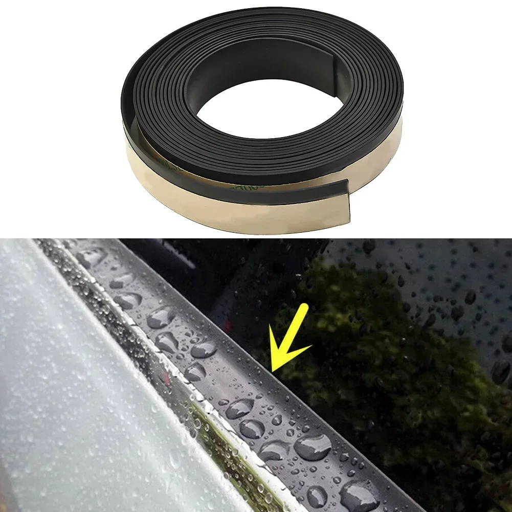 

4M Rubber Car Side Door Window Glass Seal Weatherstrip Rain Visor Noise Insulation Universal Sealing Strip Car Accessories ﻿