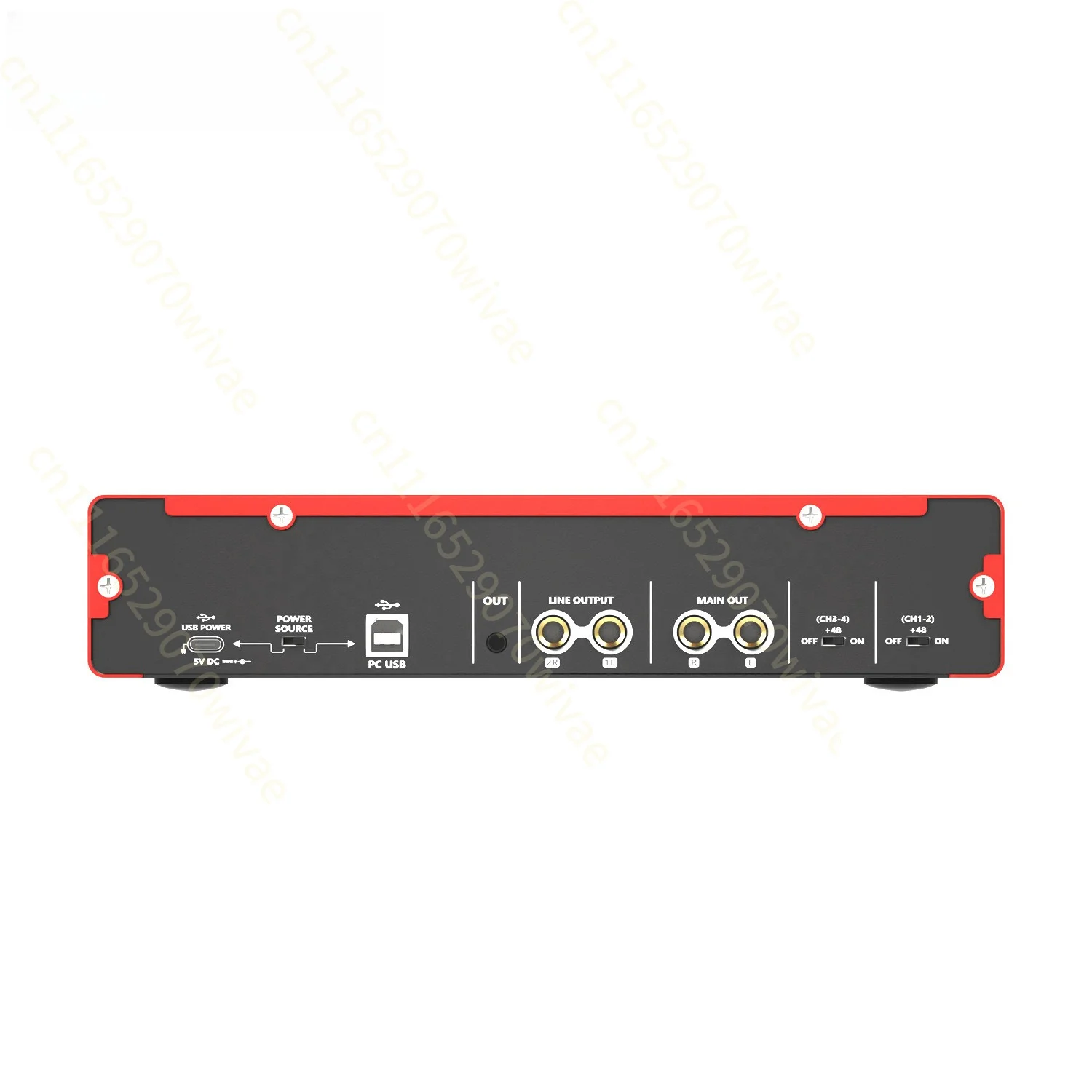 Audio interface Two-channel external microphone Sound card Professional recording Audio dubbing earphones