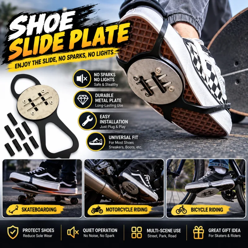Bicycle Foot Cycling Pedal Fire Starter,Brake Spark Maker Flint Stone Magnesium Striker Rod, Outdoor Bike Fire Making Accessory