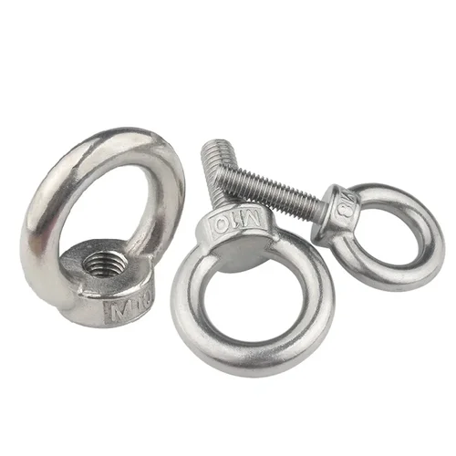 Imagen 2 del producto 1-2 uds M3 M4 M5 M6 M8 M10 M12 304 tuercas de ojo de elevación de acero inoxidable/anillo de tornillo tornillo anillo de perno tornillos de tuerca de enganche