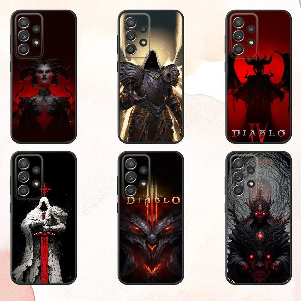 

Game D-Diablo 3 4 Phone Case For Samsung S25,S24,S21,S22,S23,S30,Ultra,S20,Plus,Fe,Lite,Note,10,9,5G Black Cover