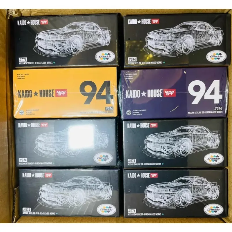 

KAIDOHOUSE & MINIGT1/64 TAKARA TOSHI Nissan GTR Scale Model Car Set - Adult Collection Decoration Item - Boys' Gift