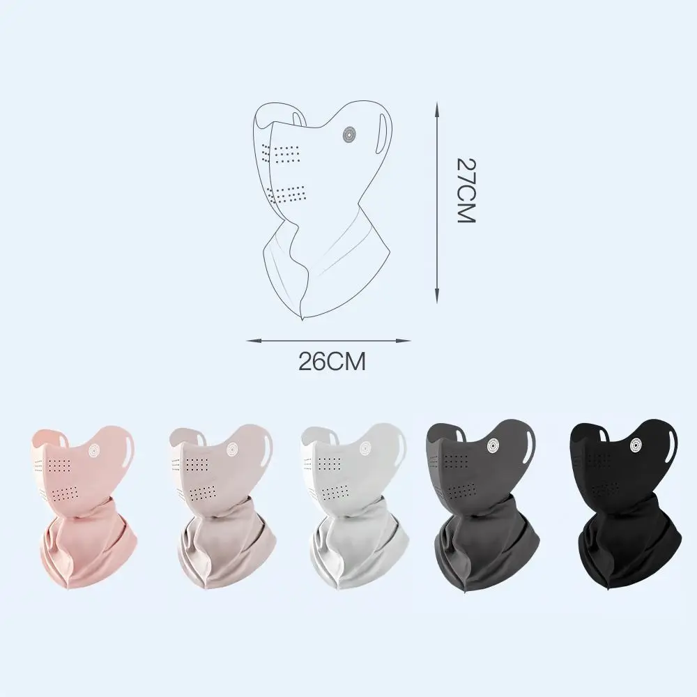 جديد المضادة للأشعة فوق البنفسجية واقية من الشمس قناع الوجه الحرير الجليد رقيقة غطاء الوجه قناع الصيف تنفس نصف غطاء الوجه المرأة