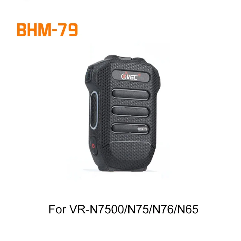 Micrófono VR-N76 BHM-79 micrófono Walkie Talkie inalámbrico Bluetooth micrófono de mano ligero para VR-N7500/N75/N76/N65