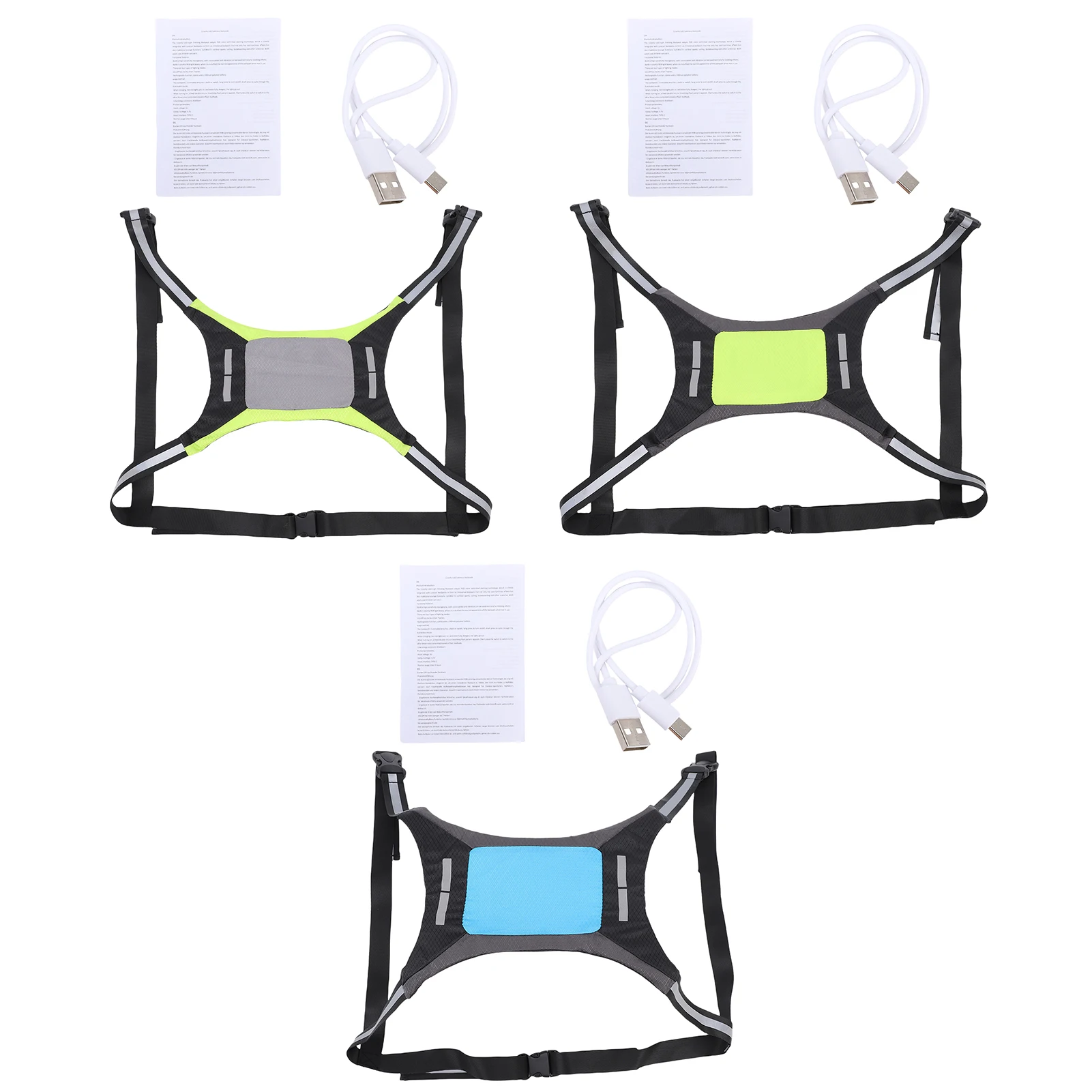 

LED Vest LED Running Vest Colourful LED Reflective Vest for Men Women Night Riding Running Security Reflective Vest for Men