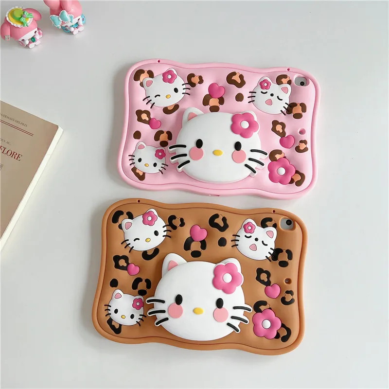 

Силиконовый чехол Kitty Cat для Ipad 11 дюймов A16 Pro 11 дюймов 10 10,9 дюймов Air4 5 Чехол-подставка 9 10,2 дюйма Mini6 8,3 дюйма Мягкий противоударный чехол
